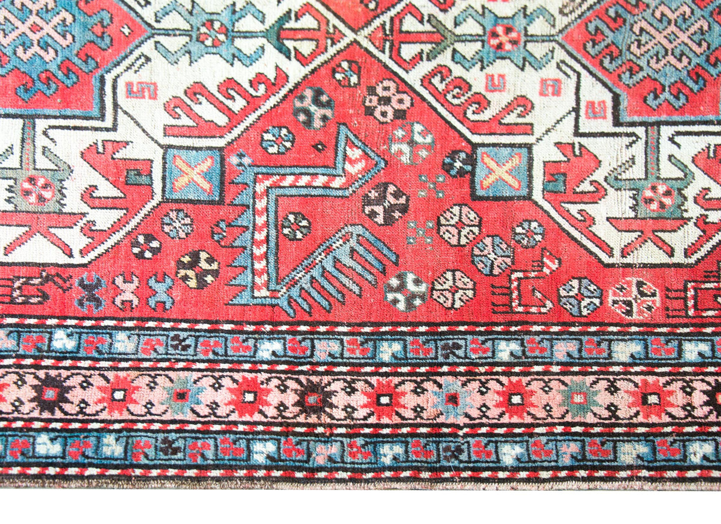 Early 20th Century Persian Kazak Rug For Sale