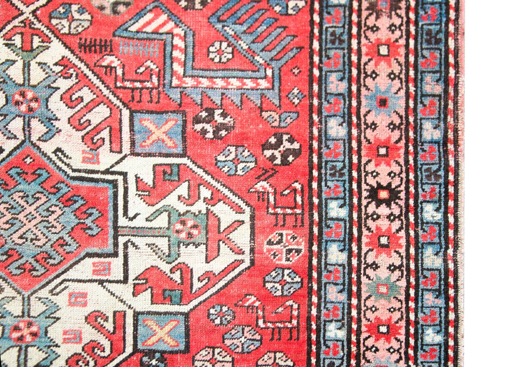 Early 20th Century Persian Kazak Rug For Sale