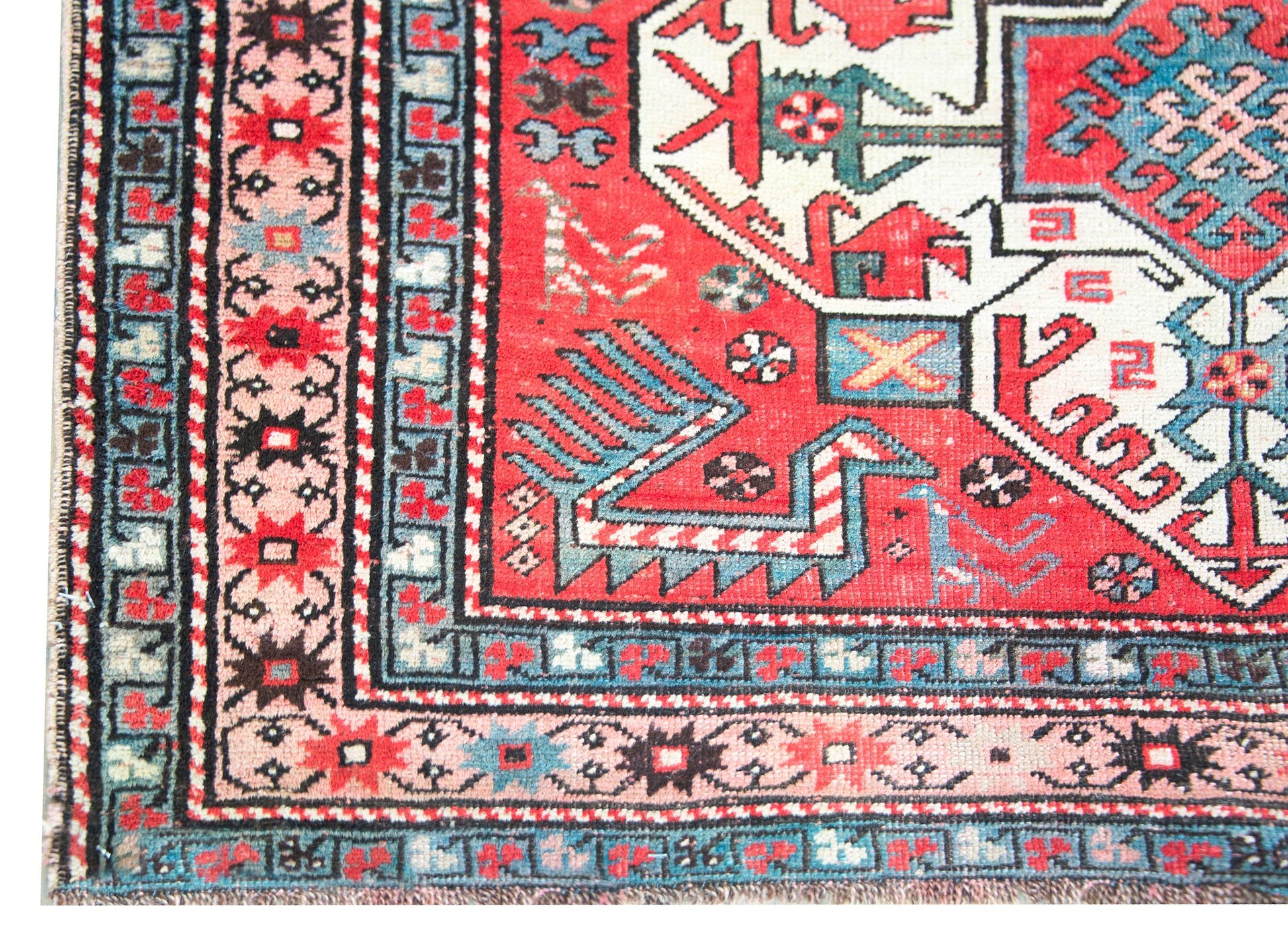 Early 20th Century Persian Kazak Rug For Sale