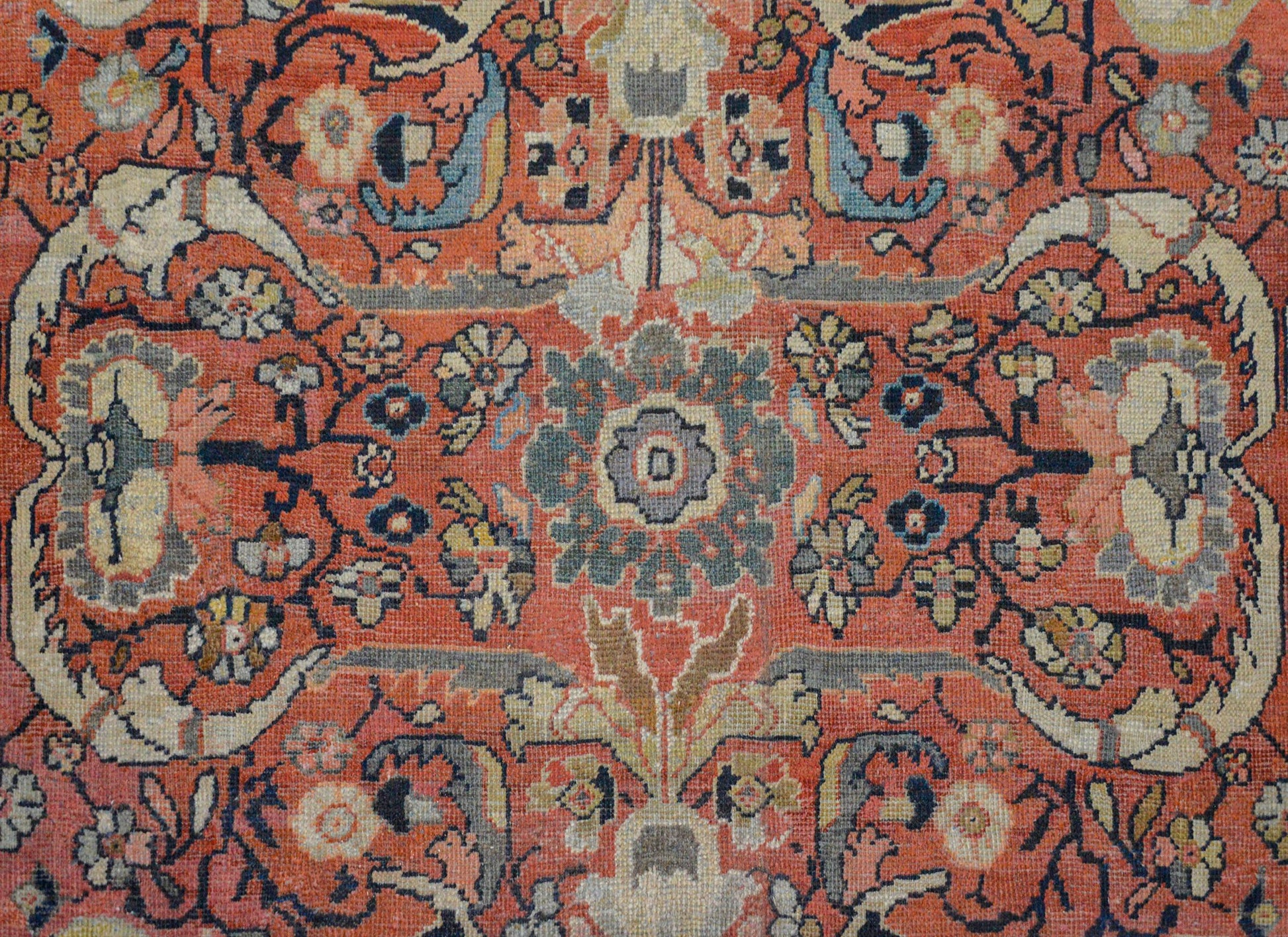Bold Early 20th Century Mahal Rug For Sale