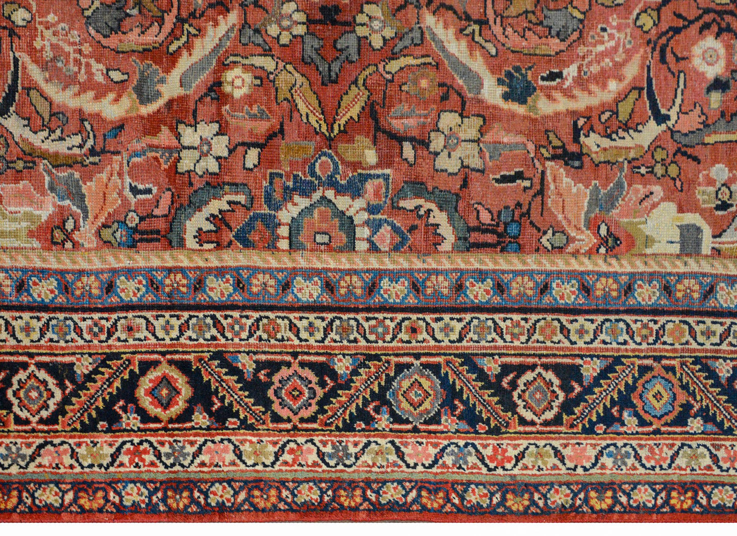 Bold Early 20th Century Mahal Rug For Sale