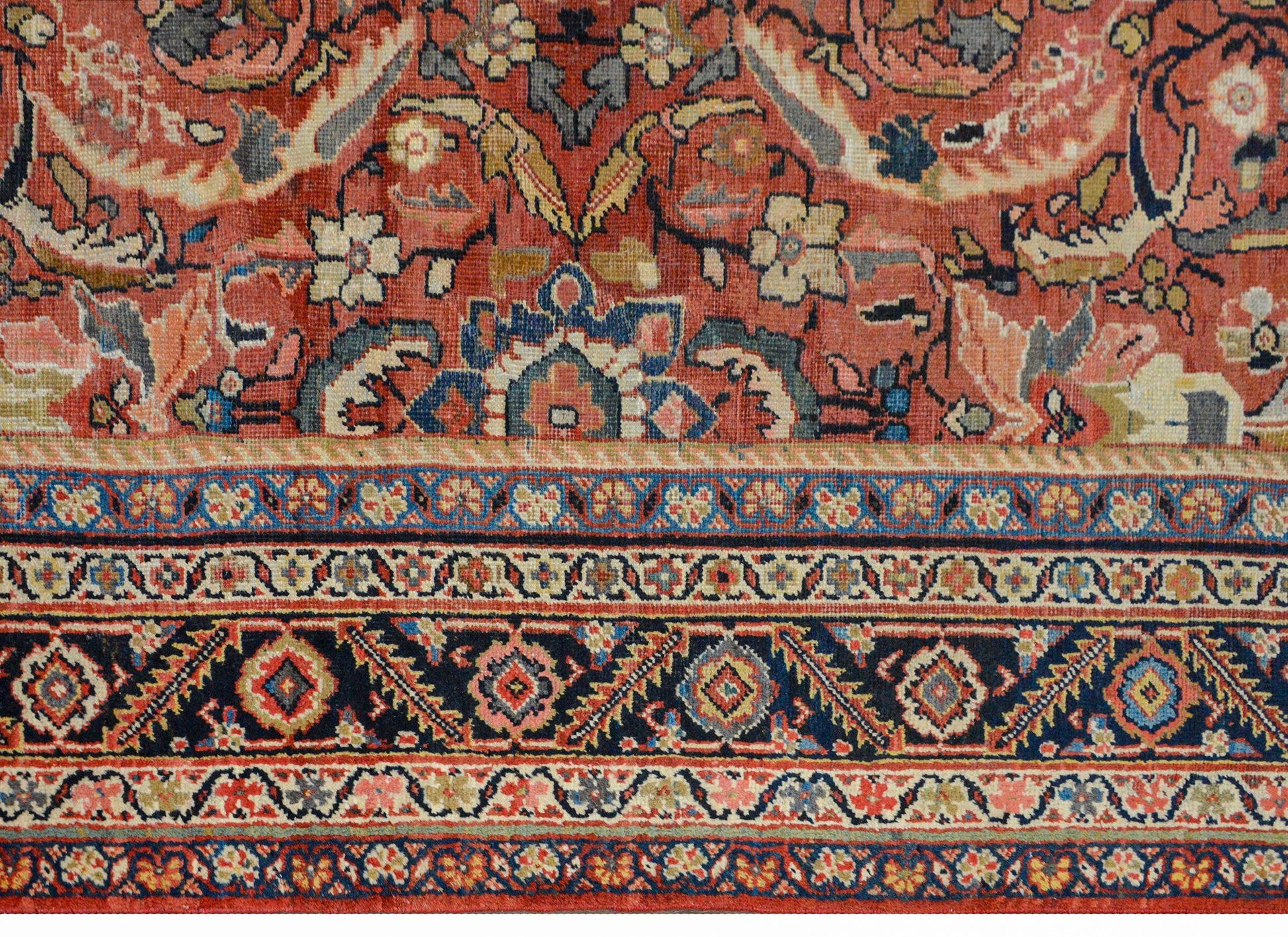 Bold Early 20th Century Mahal Rug For Sale