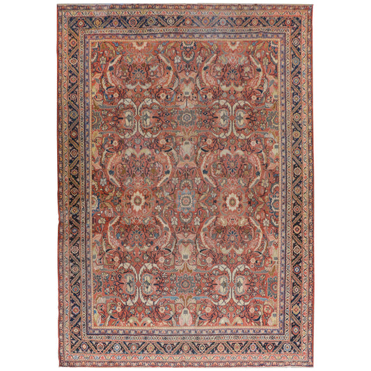 Bold Early 20th Century Mahal Rug For Sale