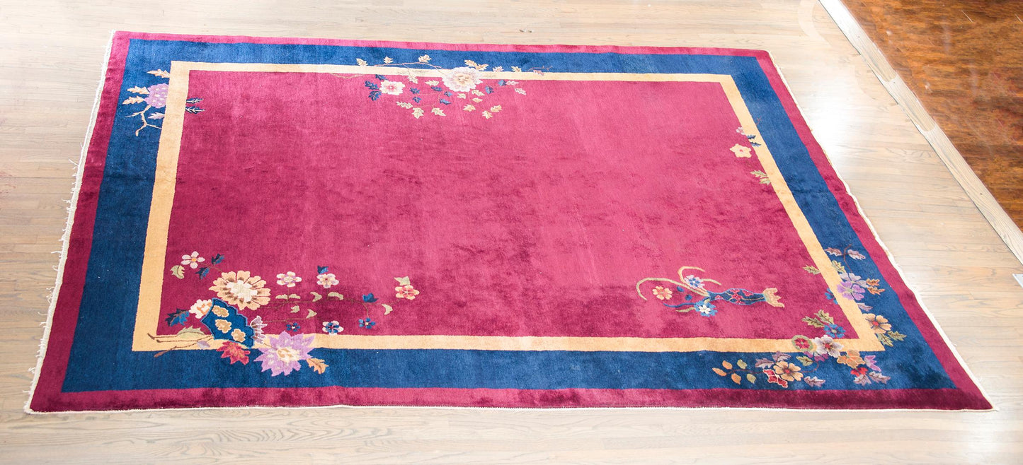 Early 20th Century Chinese Art Deco Rug For Sale