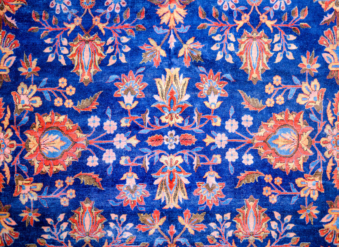Beautiful 19th Century Antique Kashan Rug For Sale