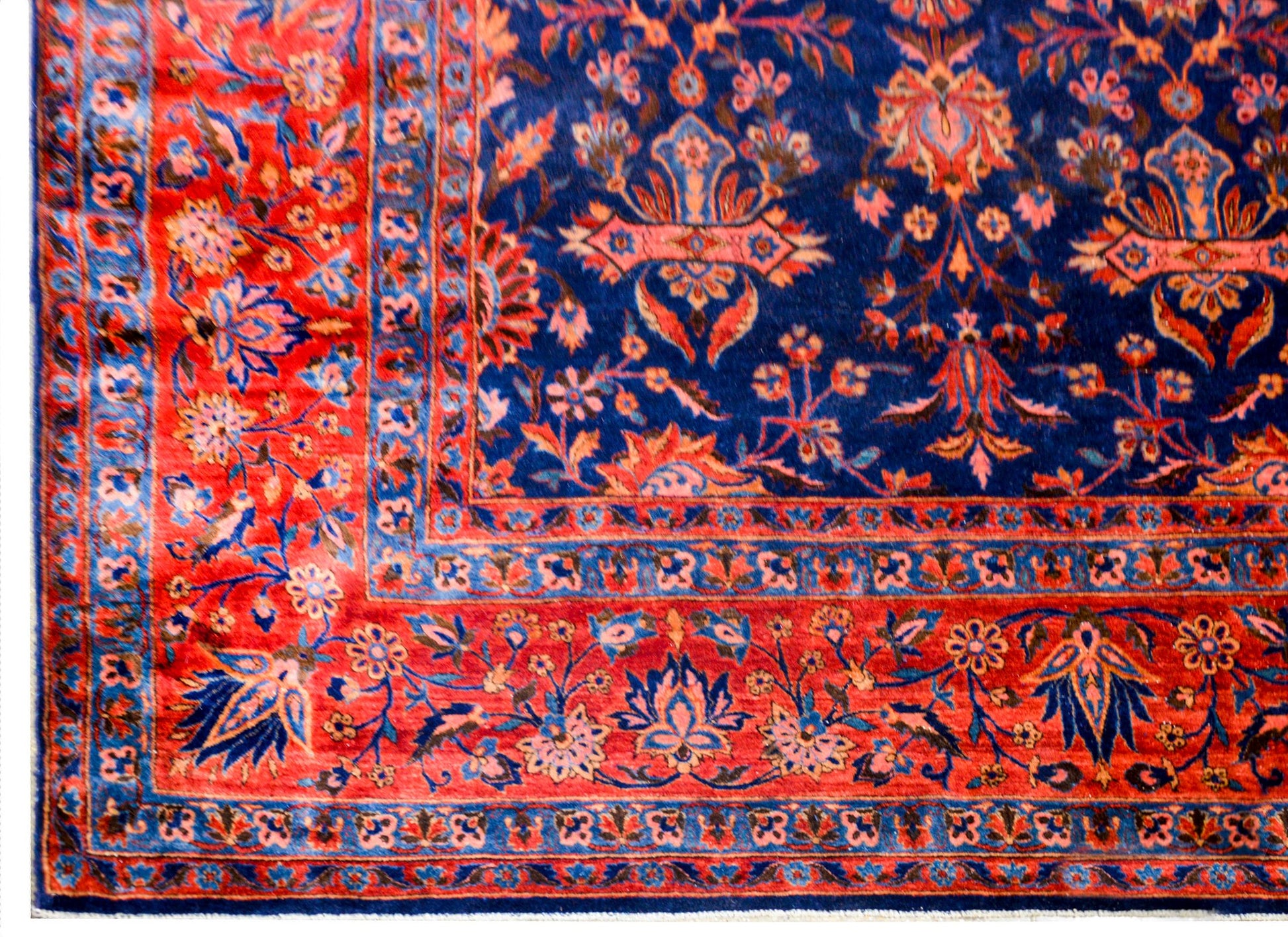 Beautiful 19th Century Antique Kashan Rug For Sale