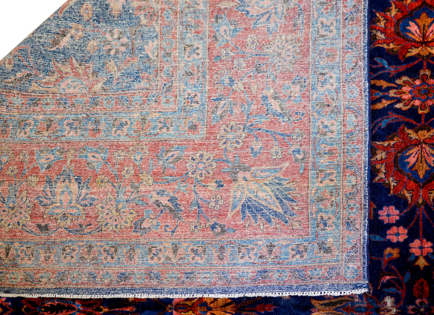 Beautiful 19th Century Antique Kashan Rug For Sale