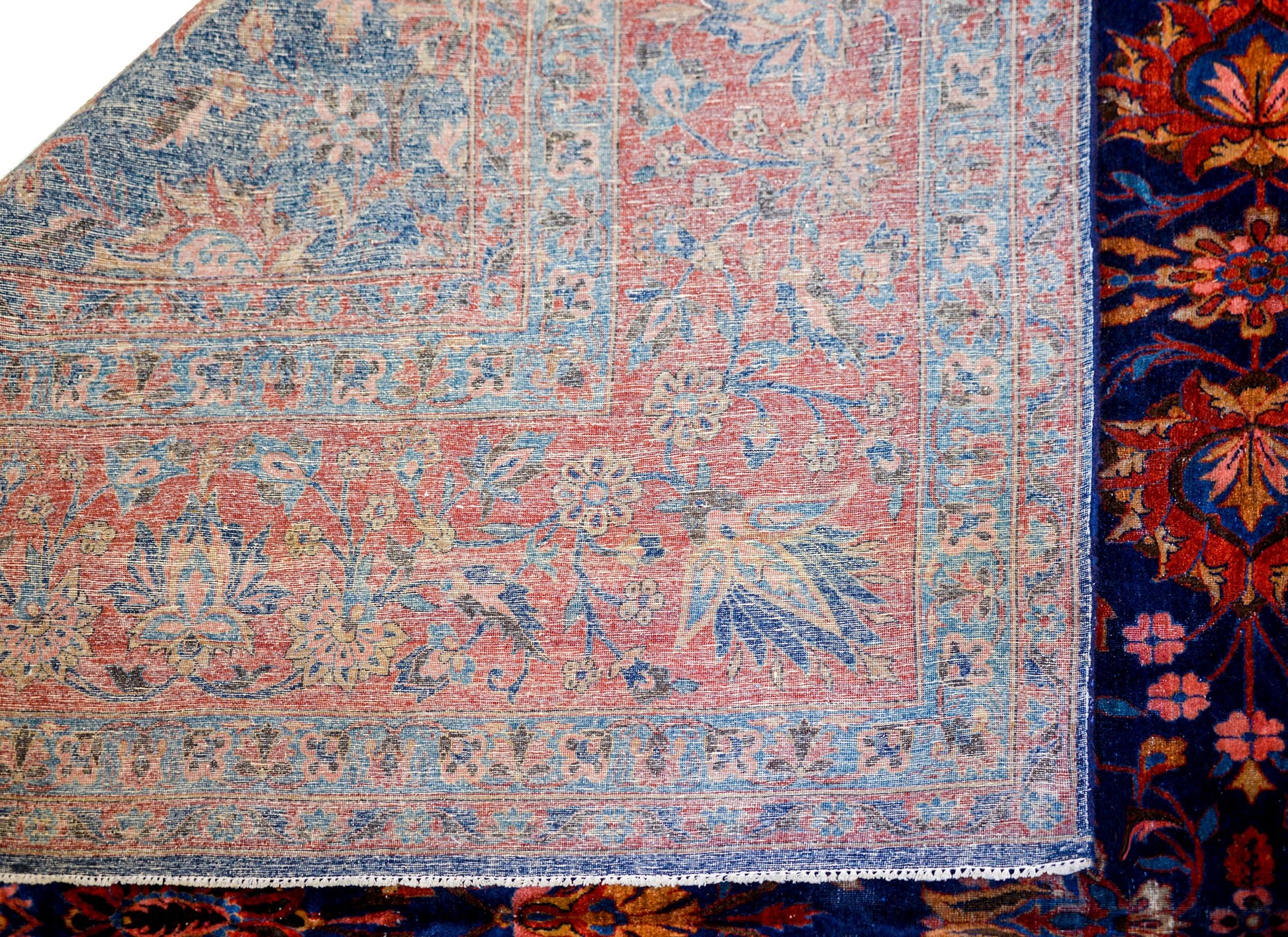 Beautiful 19th Century Antique Kashan Rug For Sale