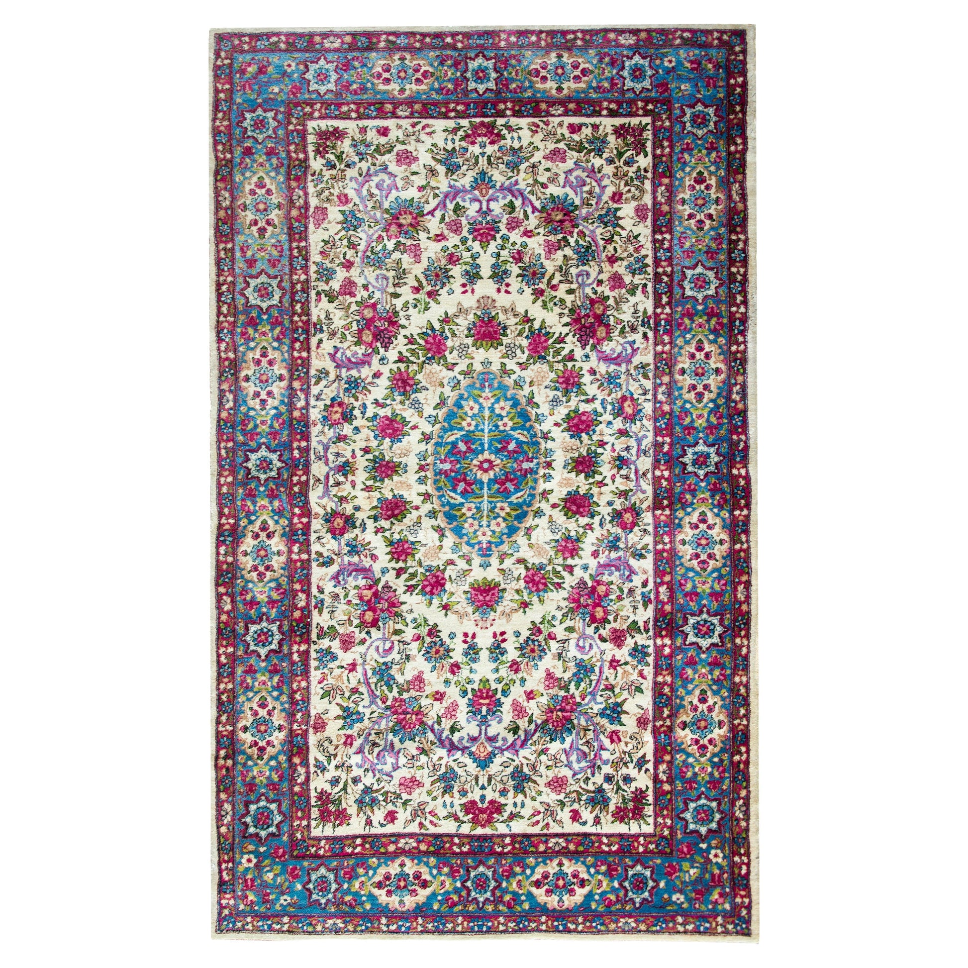 Early 20th Century Persian Kirman Rug For Sale