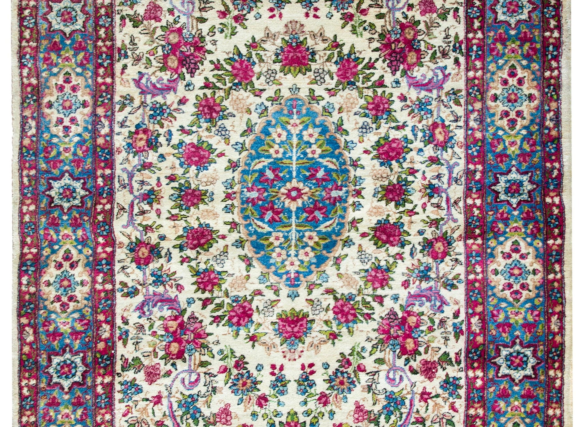 Early 20th Century Persian Kirman Rug For Sale