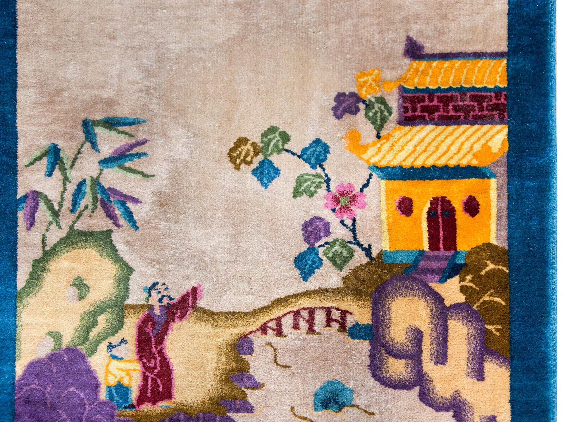 Early 20th Century Chinese Art Deco Rug For Sale