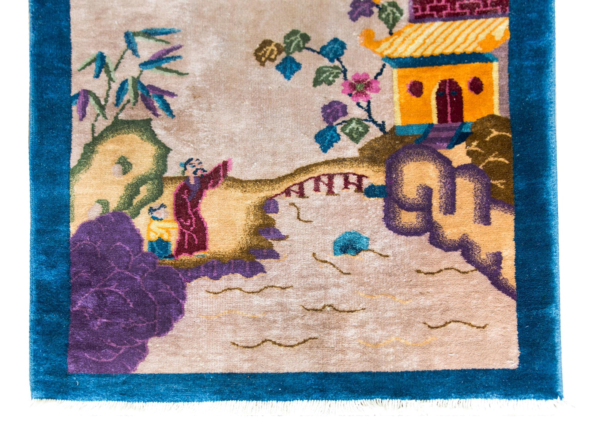 Early 20th Century Chinese Art Deco Rug For Sale