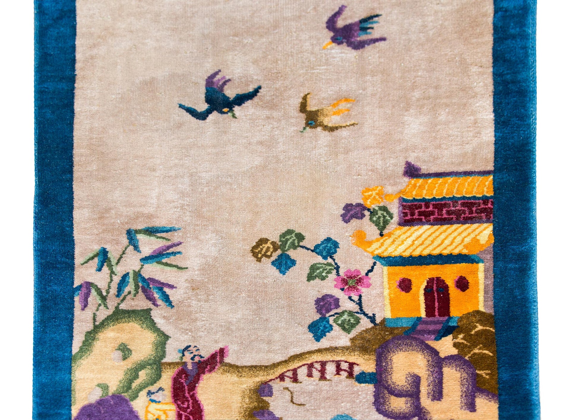 Early 20th Century Chinese Art Deco Rug For Sale