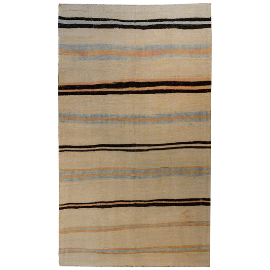 Vintage Turkish Cotton Kilim Rug For Sale