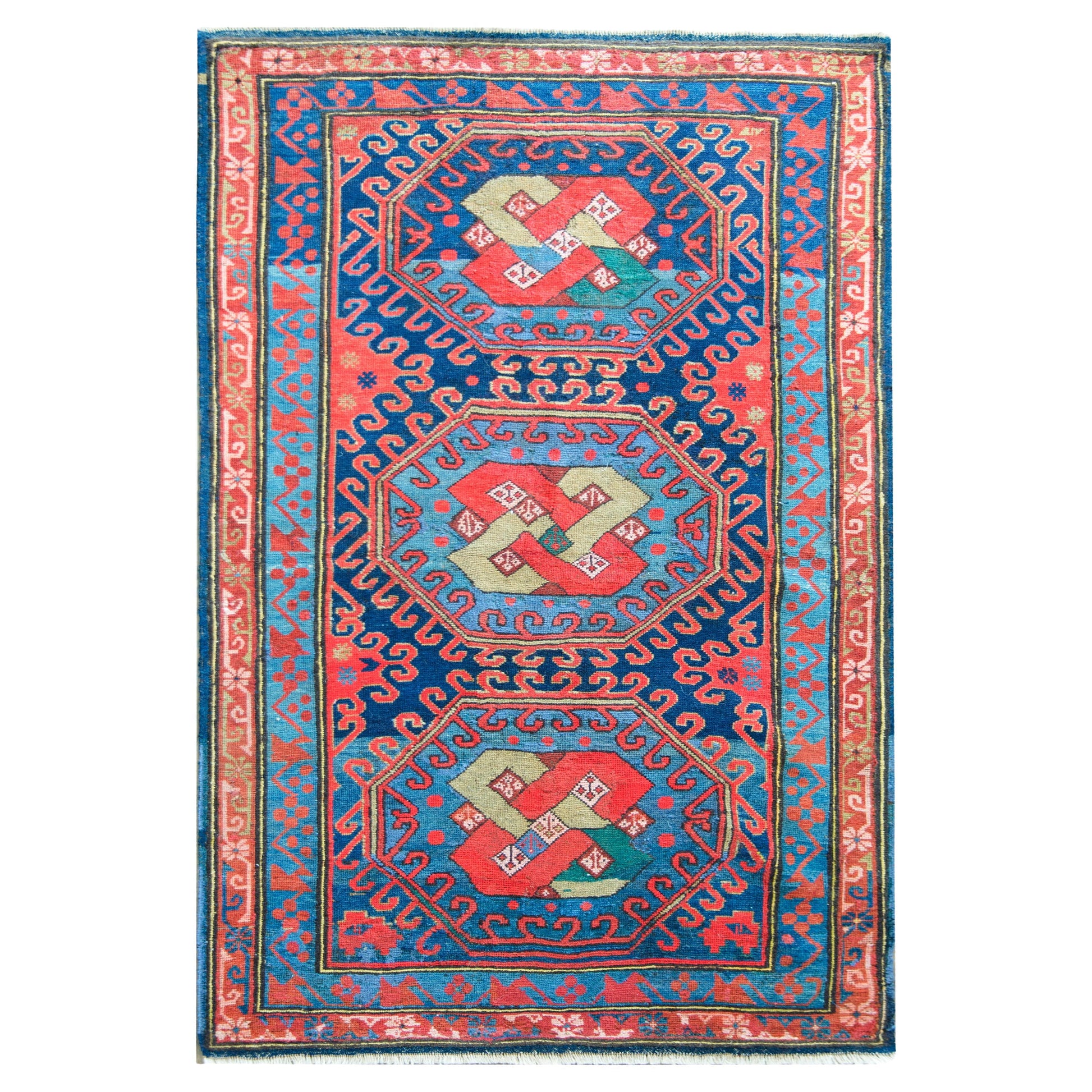 Early 20th Century Persian Kazak Rug For Sale