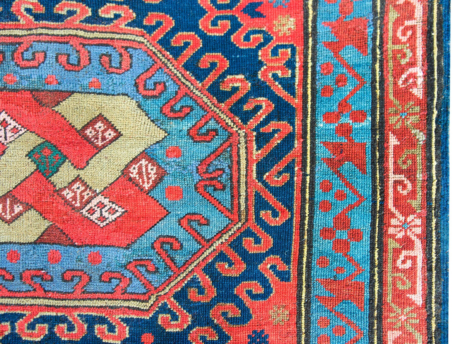 Early 20th Century Persian Kazak Rug For Sale