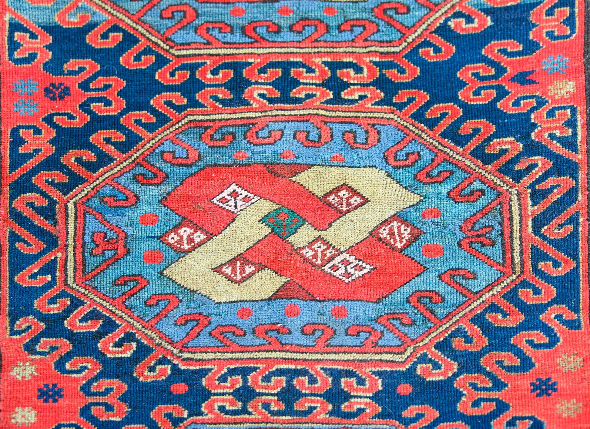Early 20th Century Persian Kazak Rug For Sale