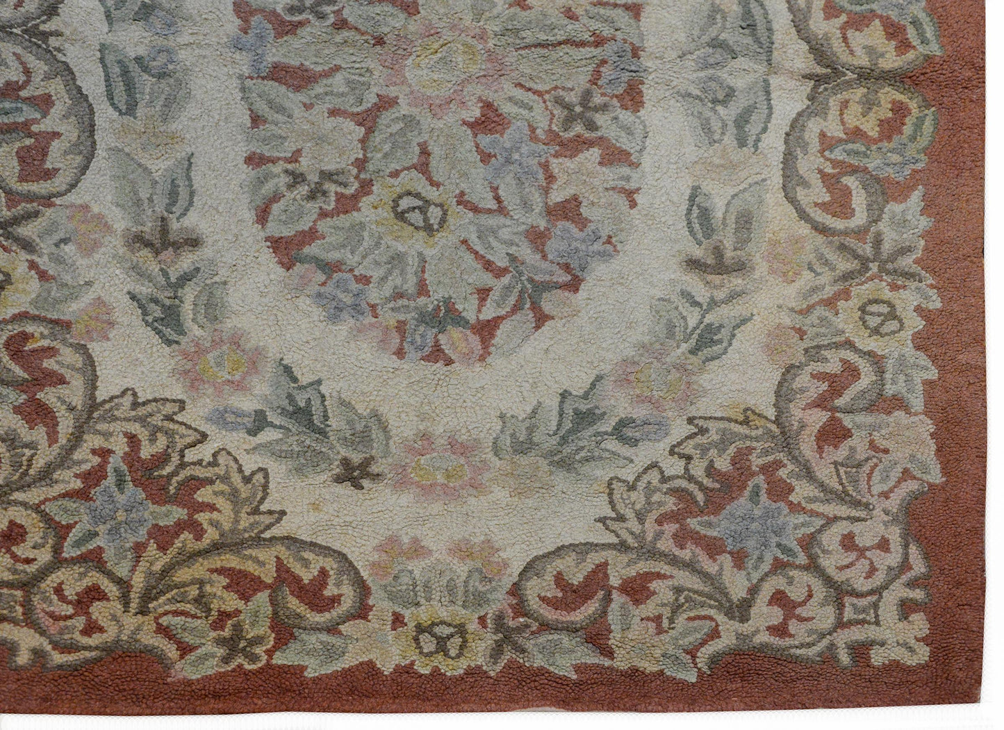 20th Century Chinese Hook Rug For Sale