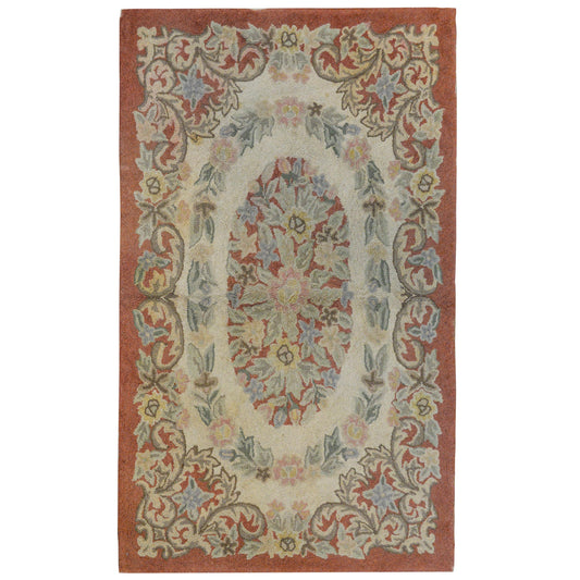 20th Century Chinese Hook Rug For Sale