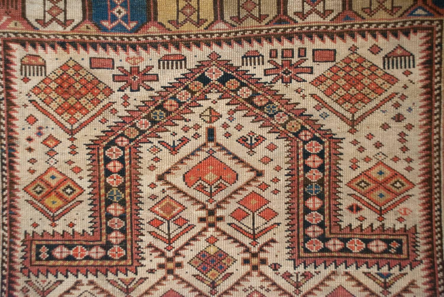Outstanding 19th Century Shirvan Prayer Rug For Sale