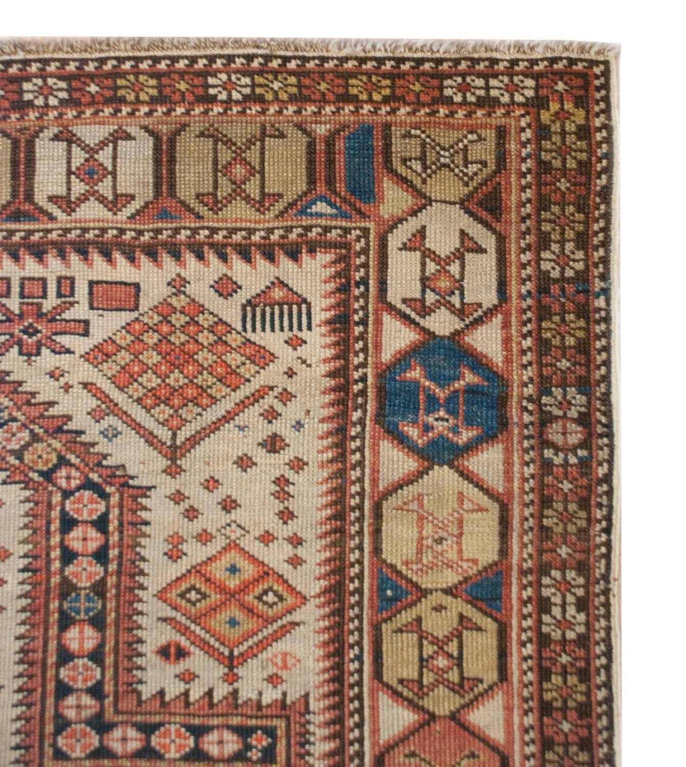 Outstanding 19th Century Shirvan Prayer Rug For Sale