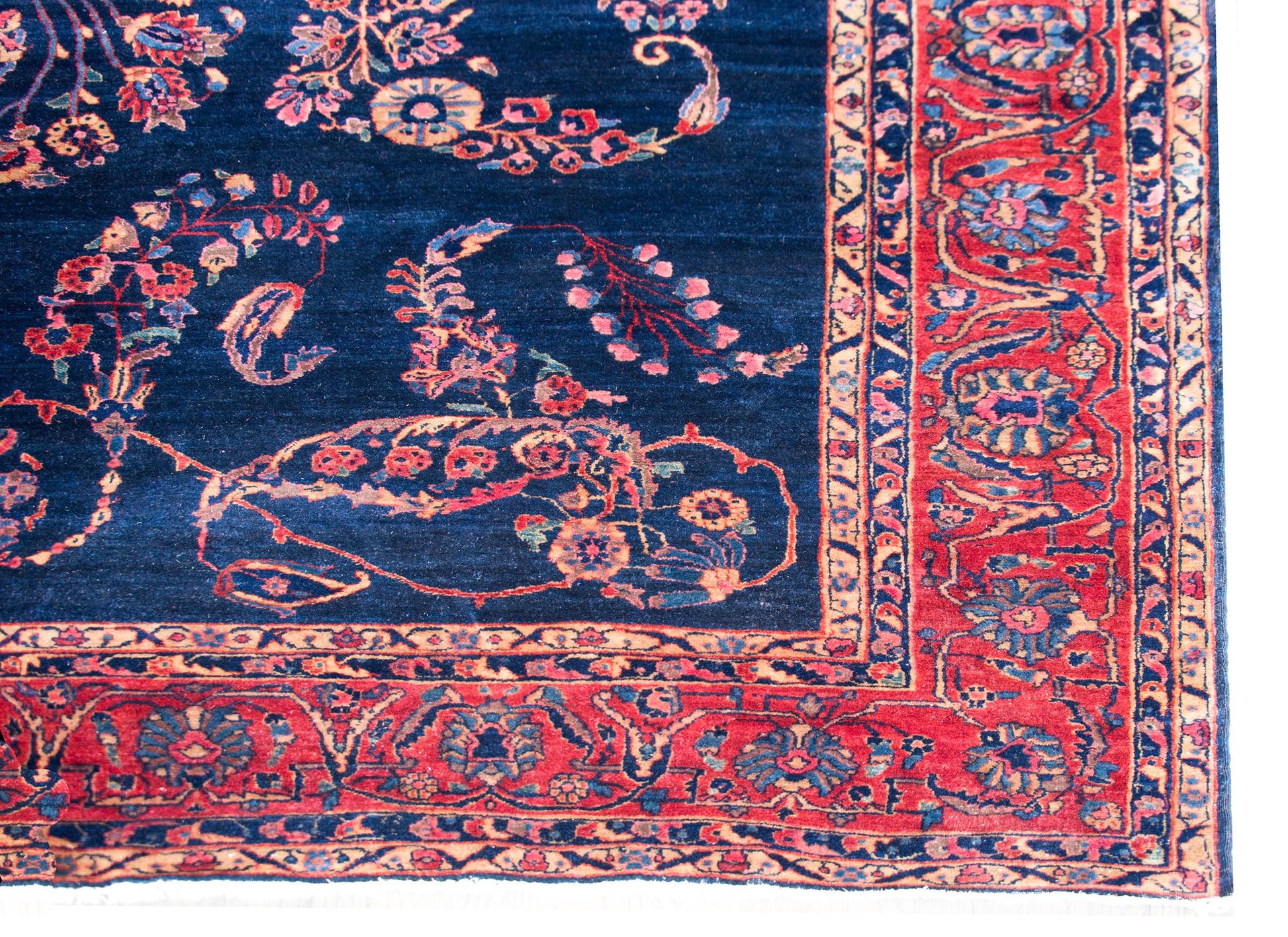 Early 20th Century Persian Sarouk Mohajeran Rug For Sale