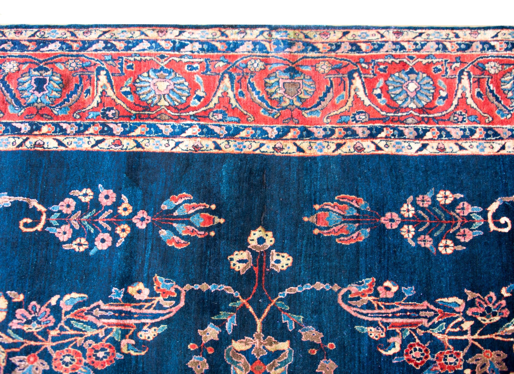 Early 20th Century Persian Sarouk Mohajeran Rug For Sale