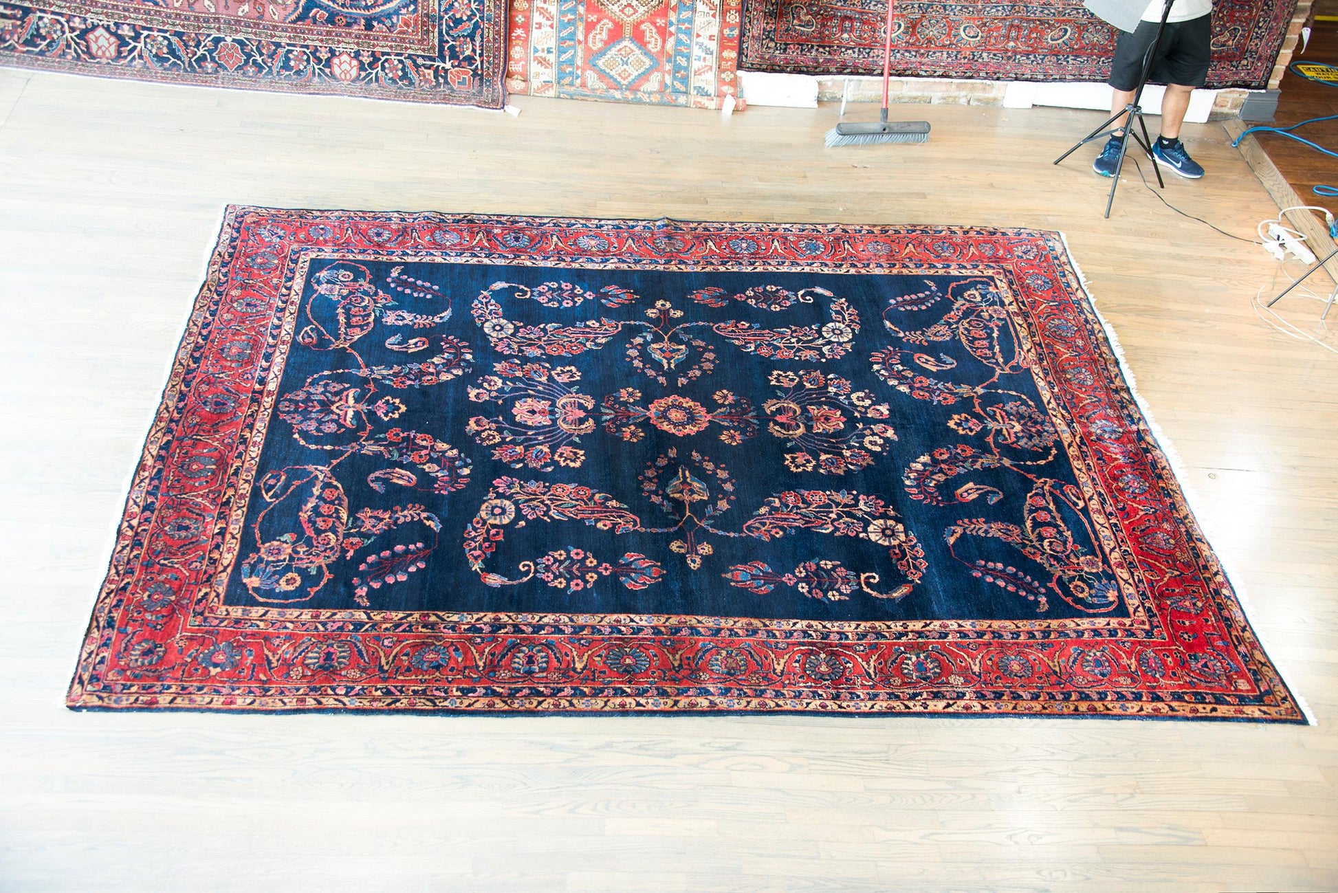 Early 20th Century Persian Sarouk Mohajeran Rug For Sale