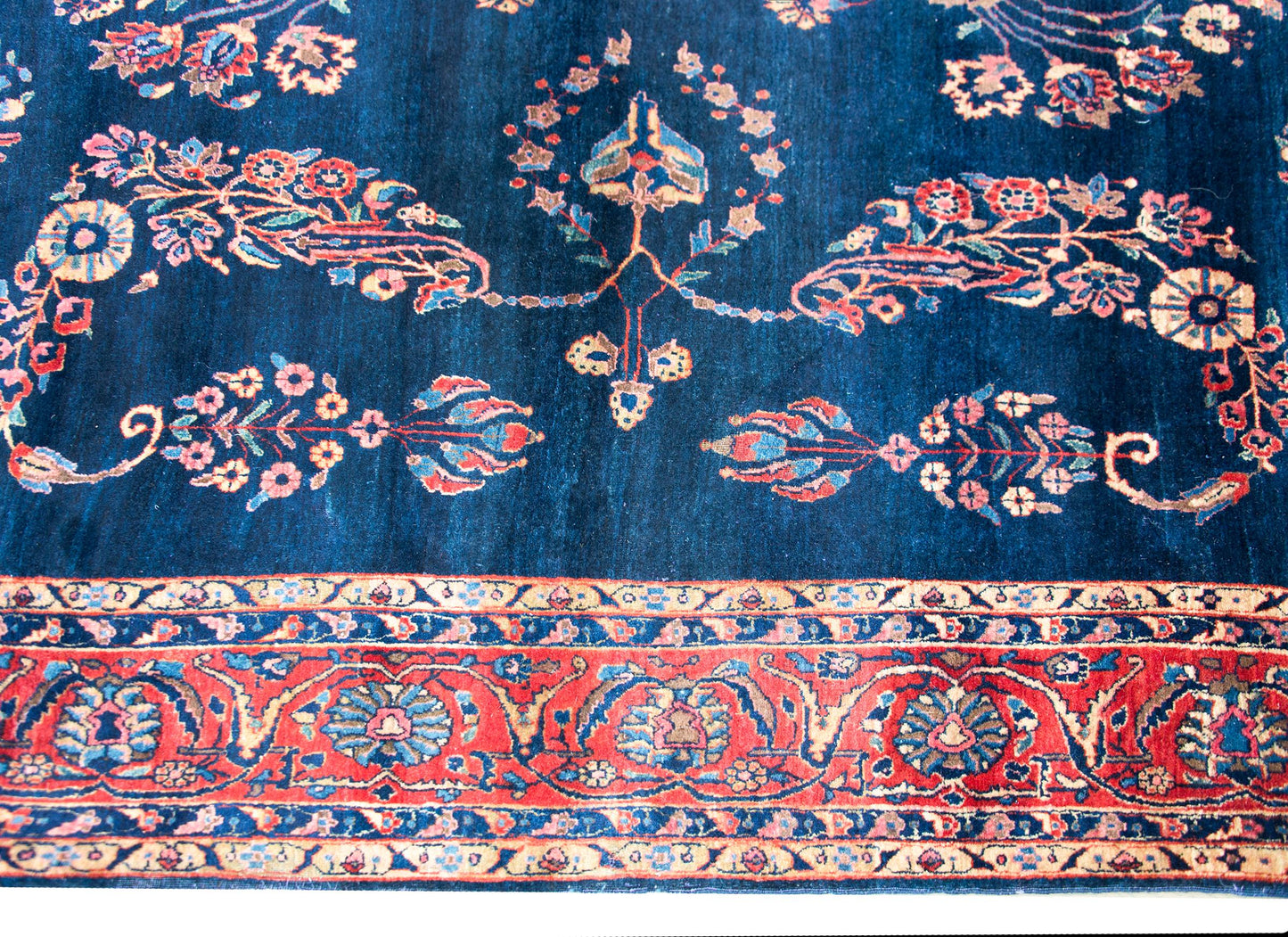 Early 20th Century Persian Sarouk Mohajeran Rug For Sale