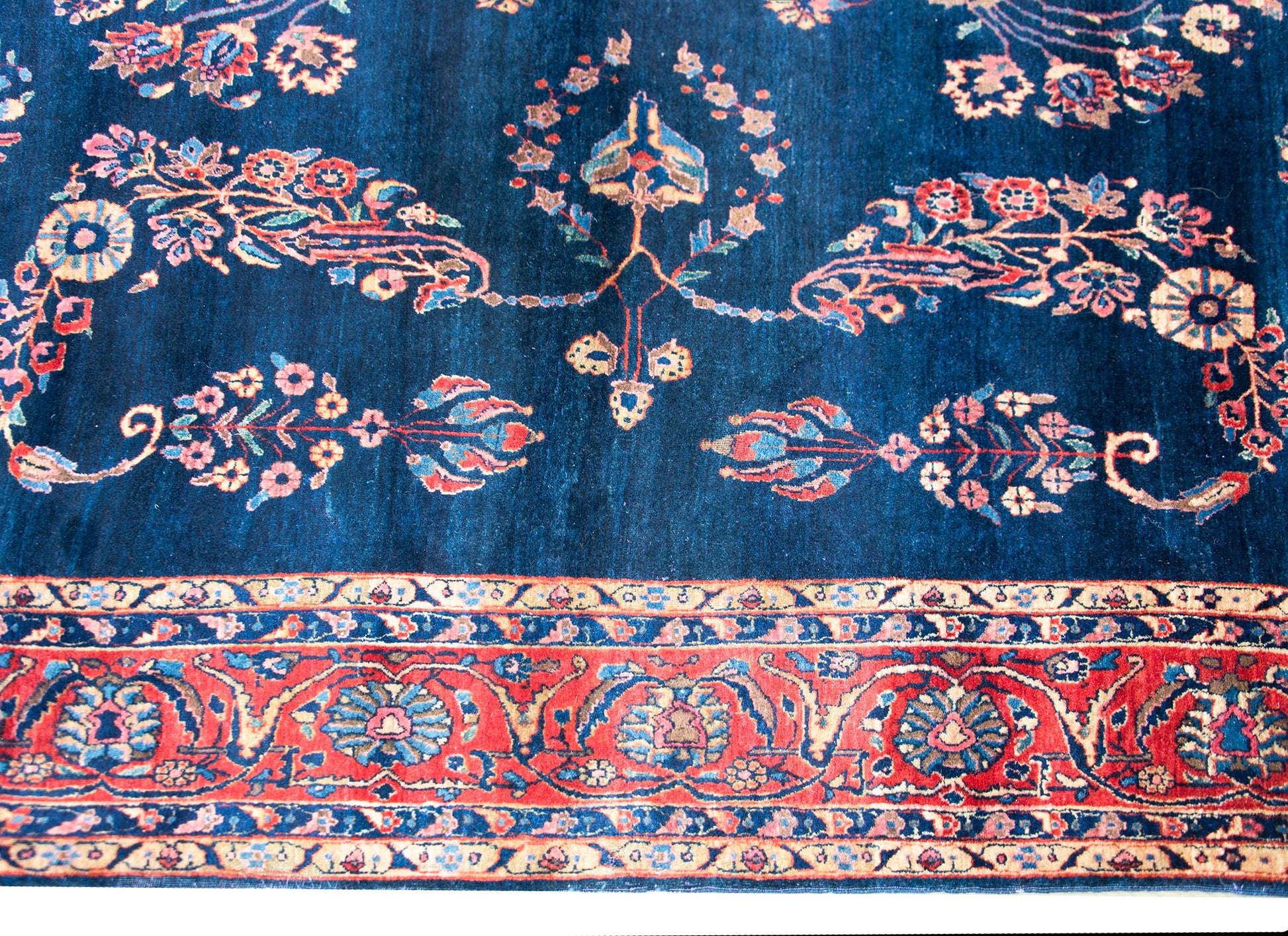 Early 20th Century Persian Sarouk Mohajeran Rug For Sale