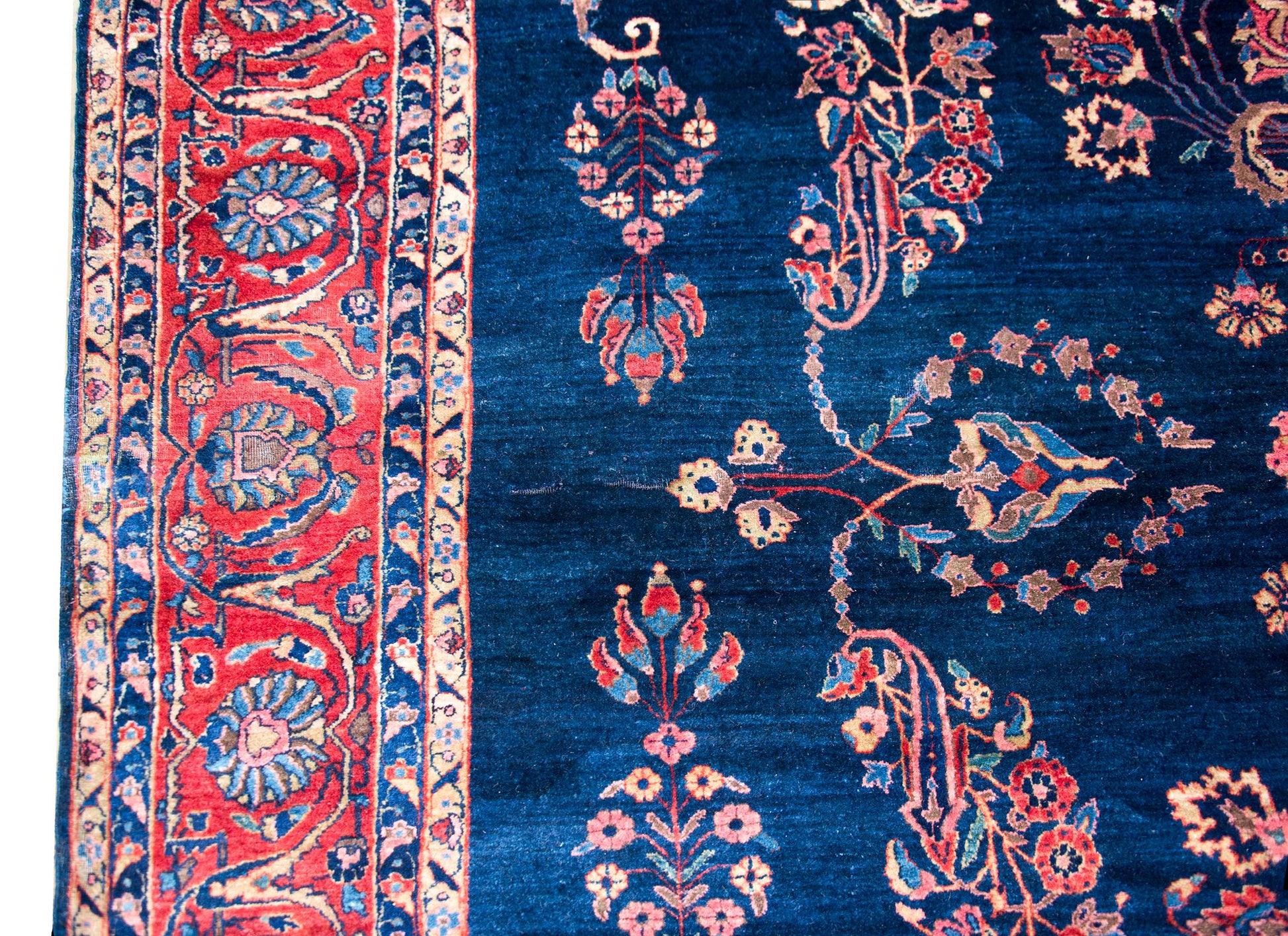 Early 20th Century Persian Sarouk Mohajeran Rug For Sale