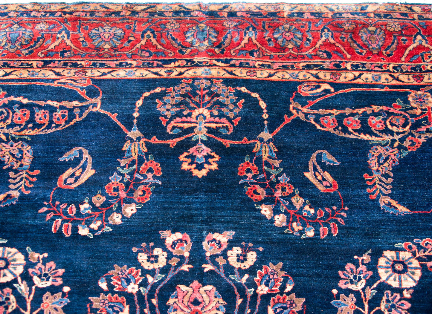 Early 20th Century Persian Sarouk Mohajeran Rug For Sale