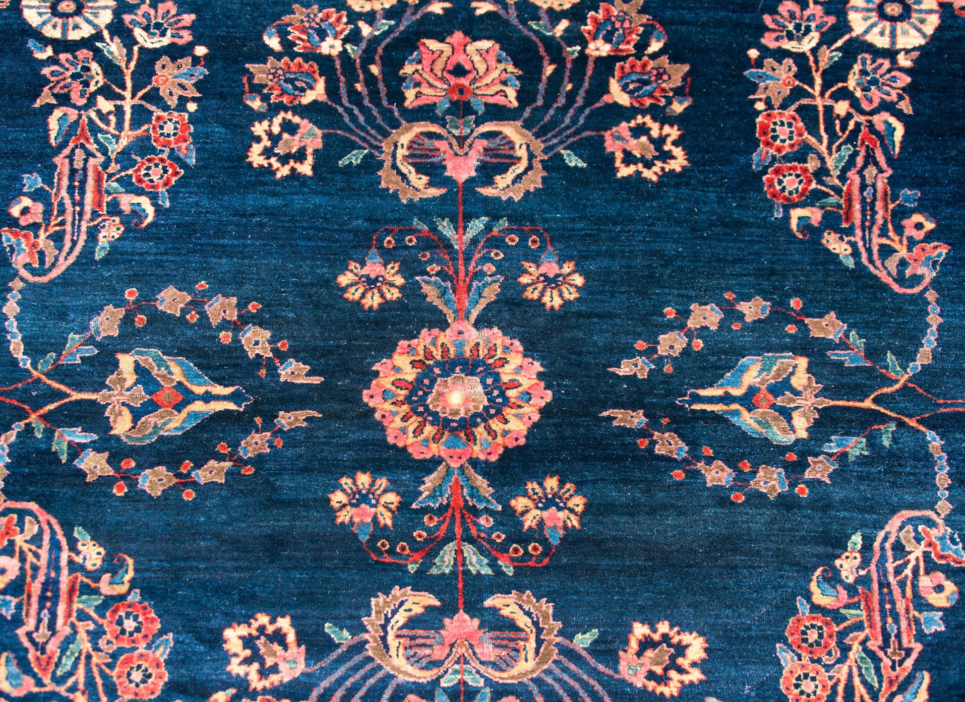 Early 20th Century Persian Sarouk Mohajeran Rug For Sale
