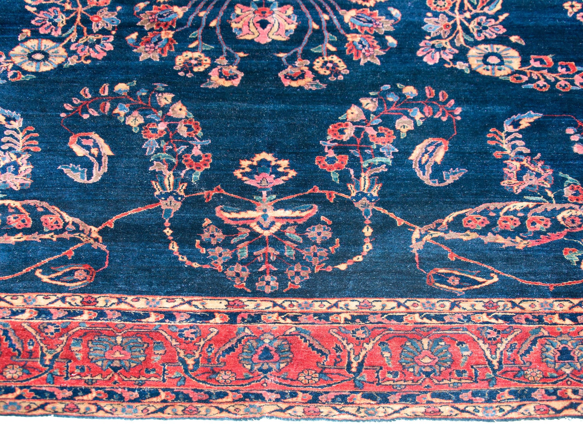 Early 20th Century Persian Sarouk Mohajeran Rug For Sale