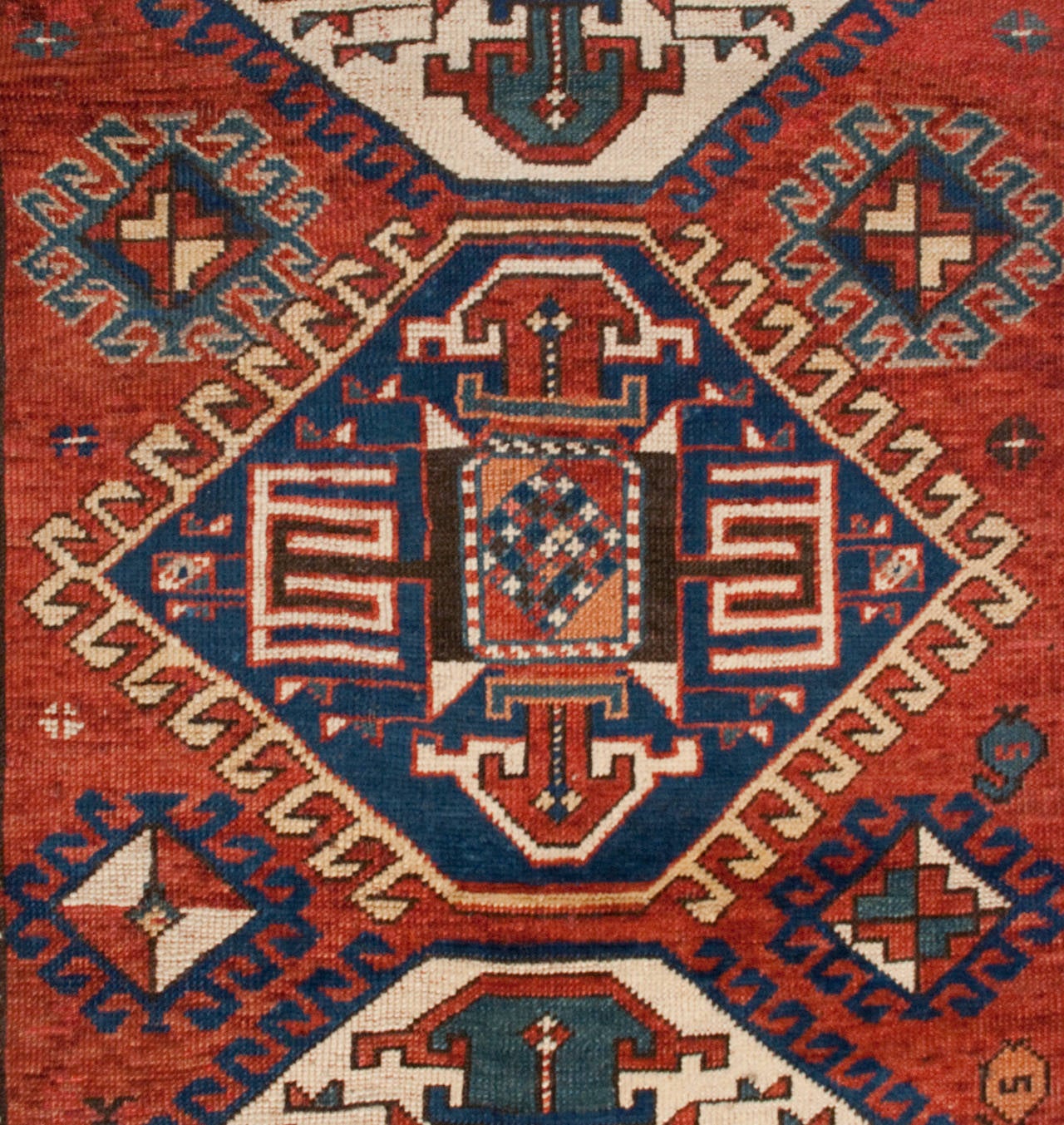 19th Century Kazak Rug For Sale