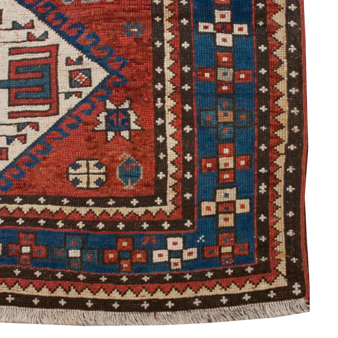 19th Century Kazak Rug For Sale