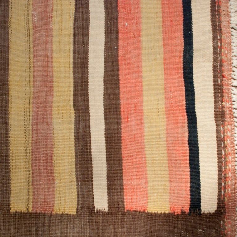 Early 20th Century Zarand Kilim Carpet Runner For Sale