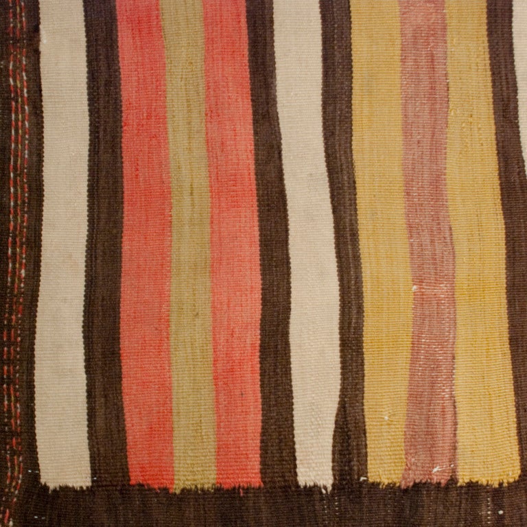 Early 20th Century Zarand Kilim Carpet Runner For Sale