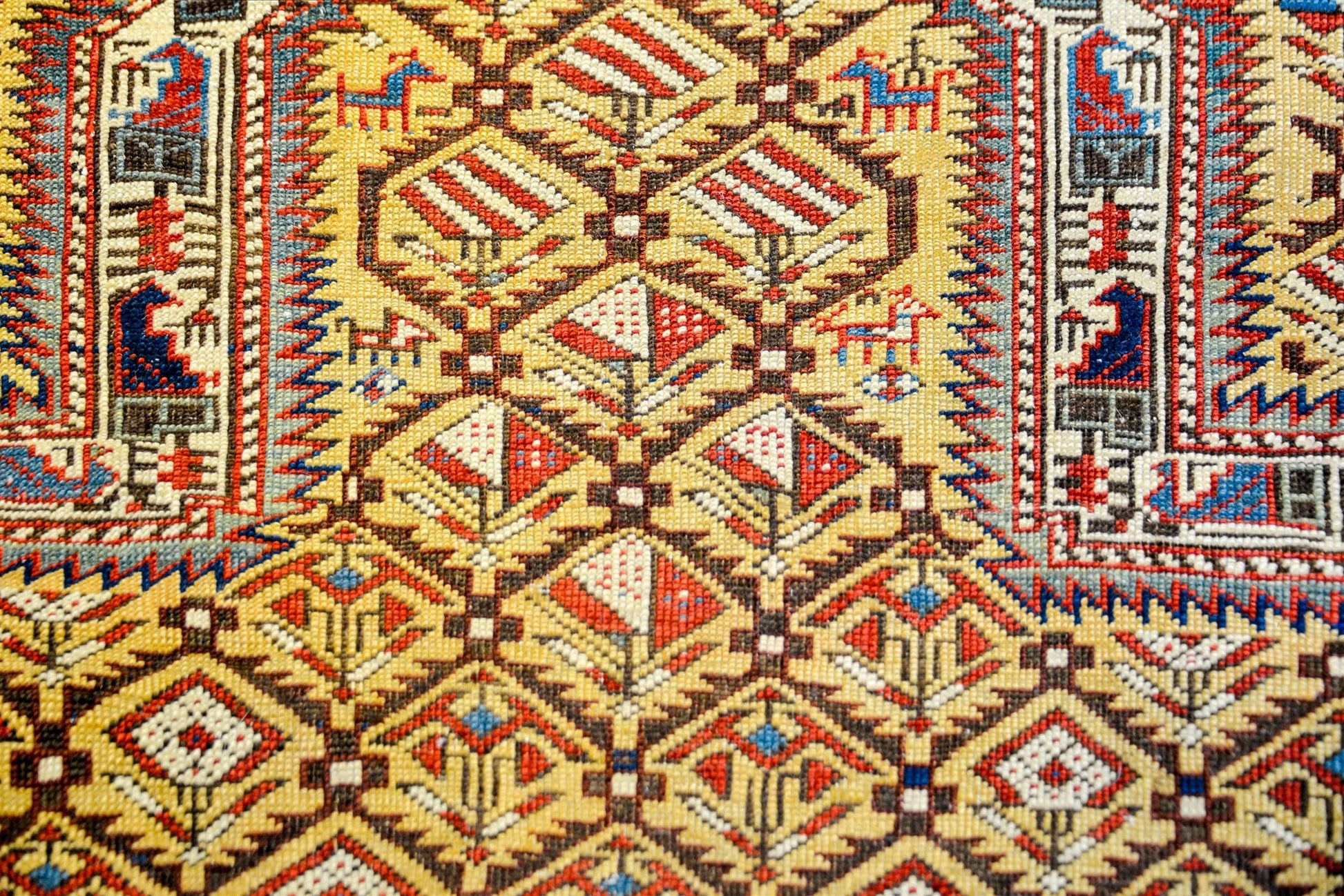 Extraordinary Late 19th Century Shriven Prayer Rug For Sale