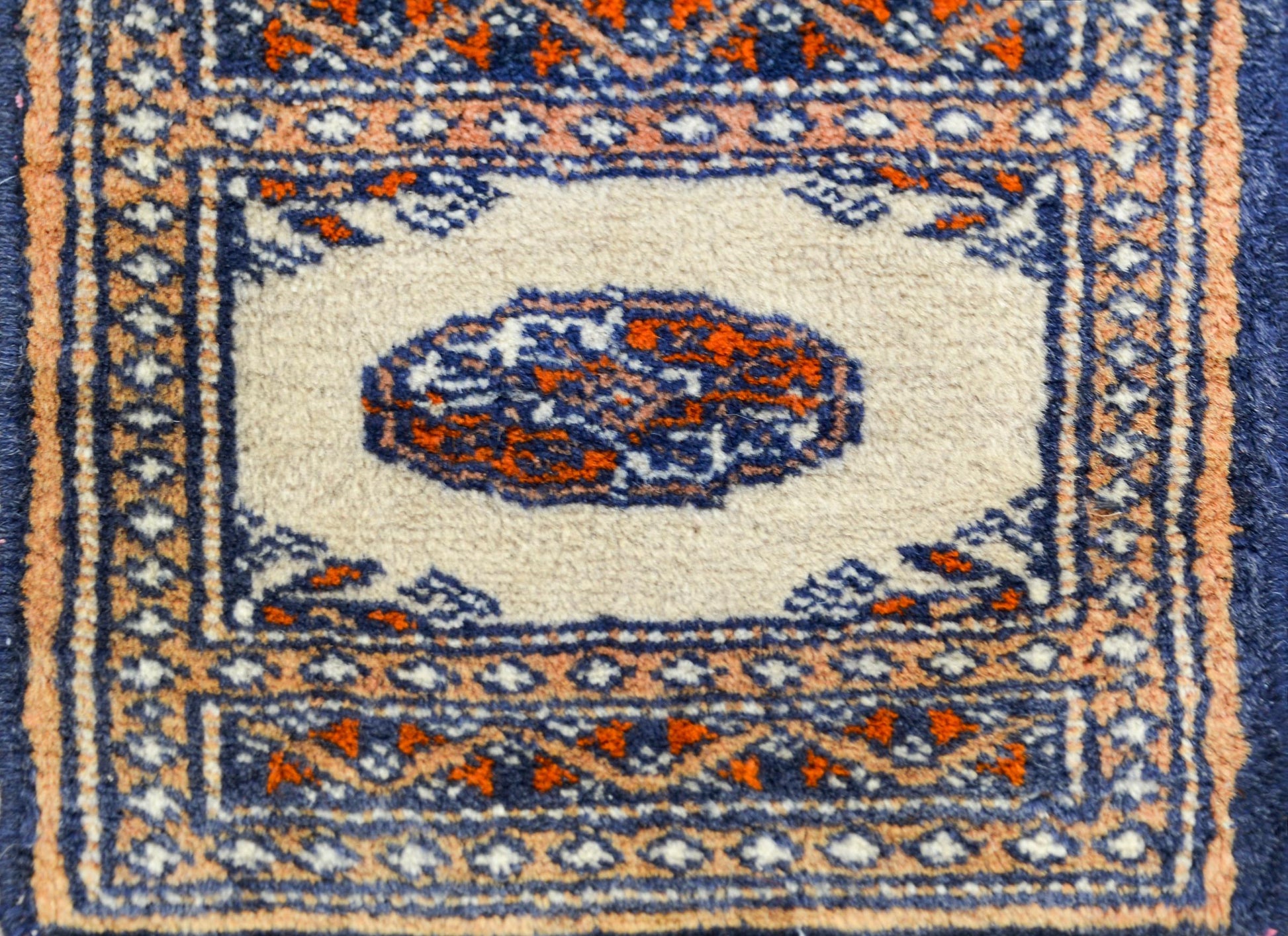 Petite Mid-20th Century Bakhara Rug For Sale