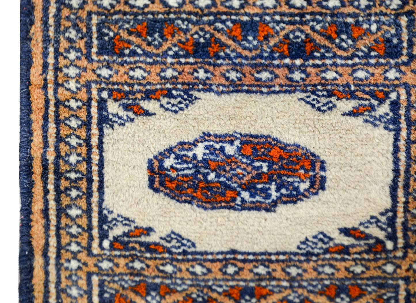 Petite Mid-20th Century Bakhara Rug For Sale