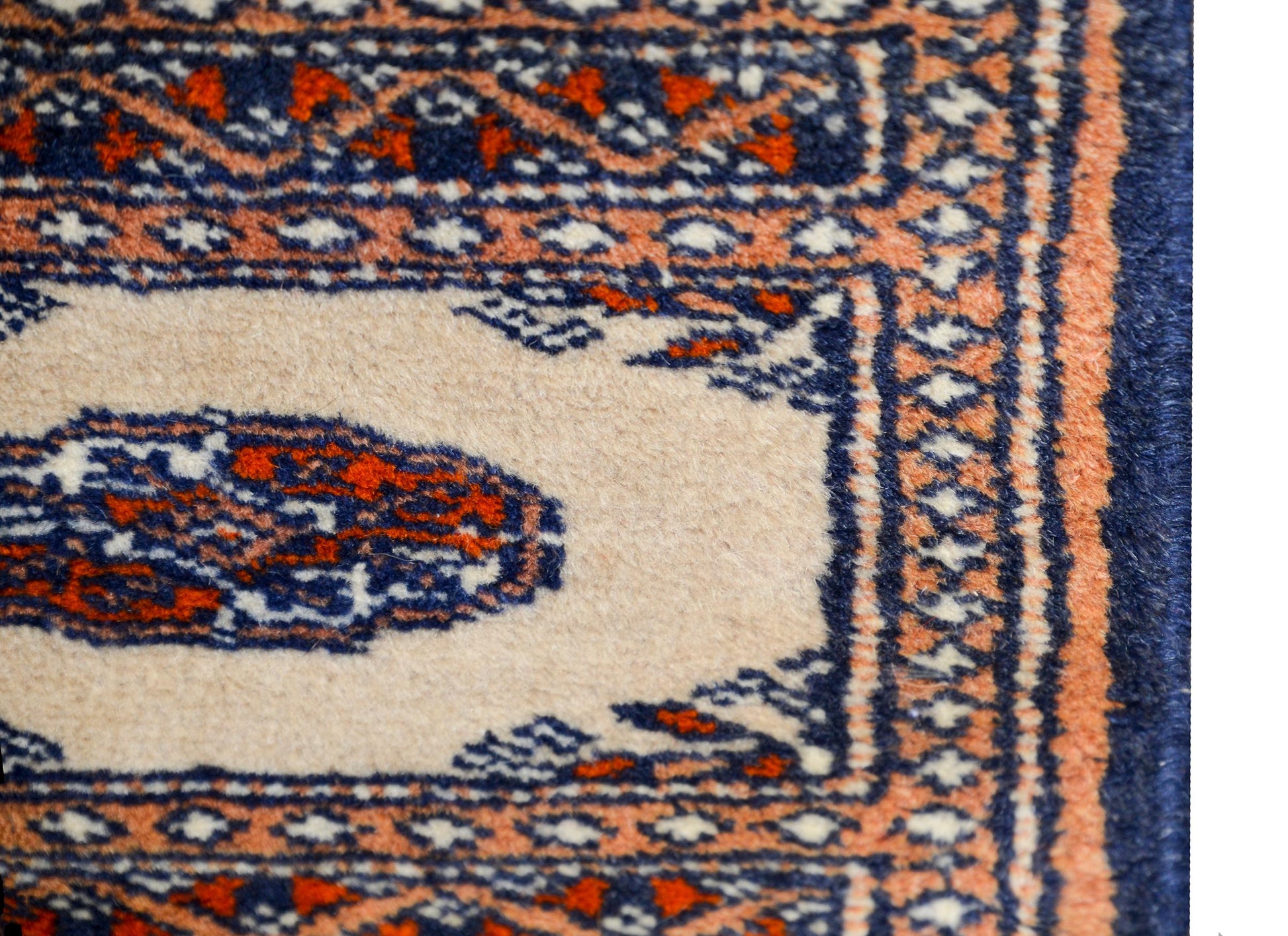 Petite Mid-20th Century Bakhara Rug For Sale