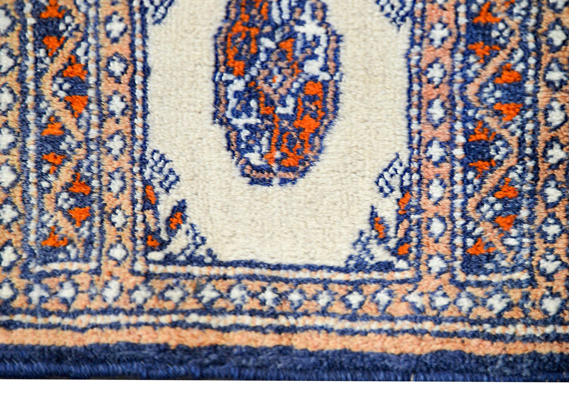 Petite Mid-20th Century Bakhara Rug For Sale