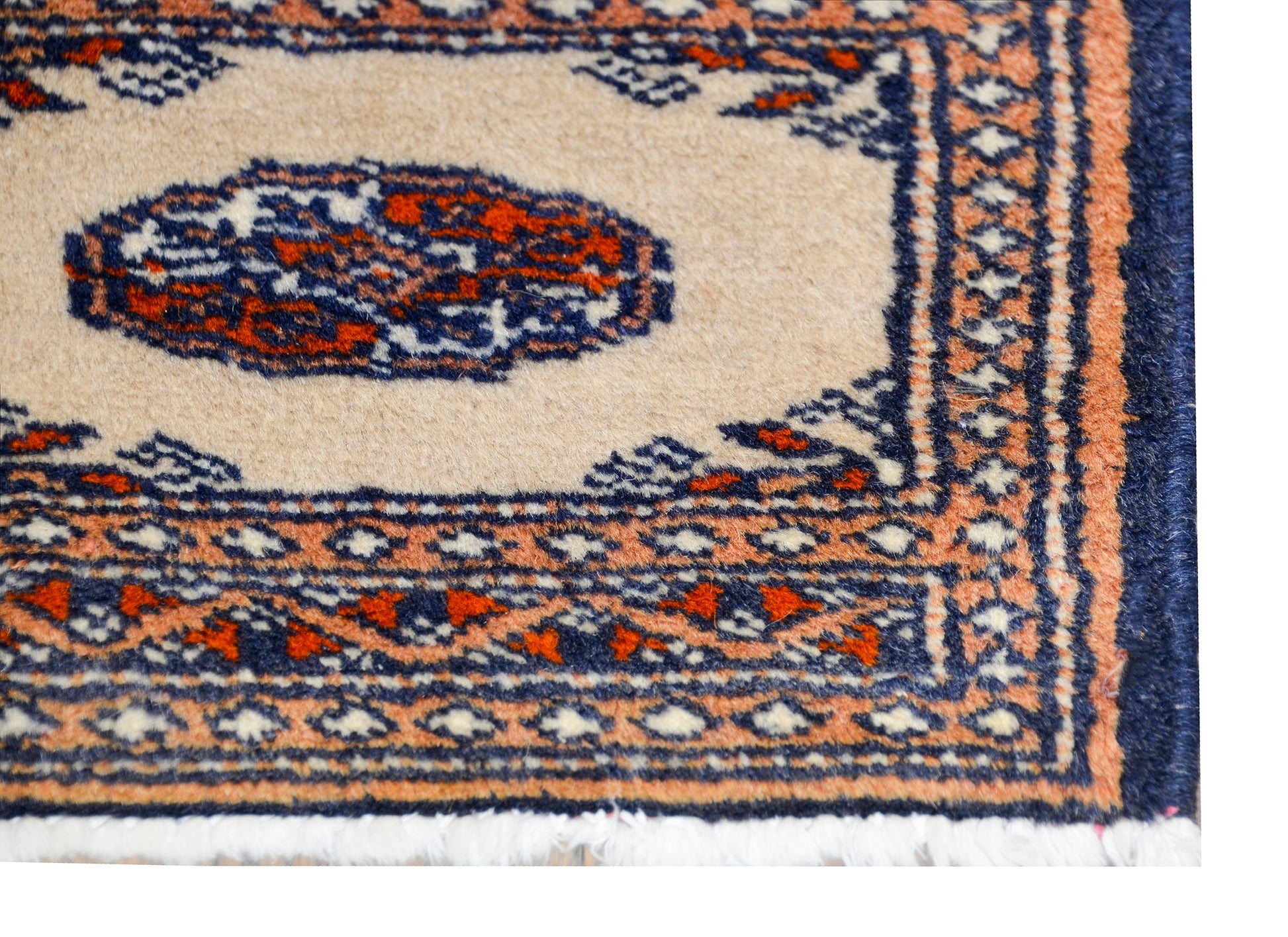 Petite Mid-20th Century Bakhara Rug For Sale