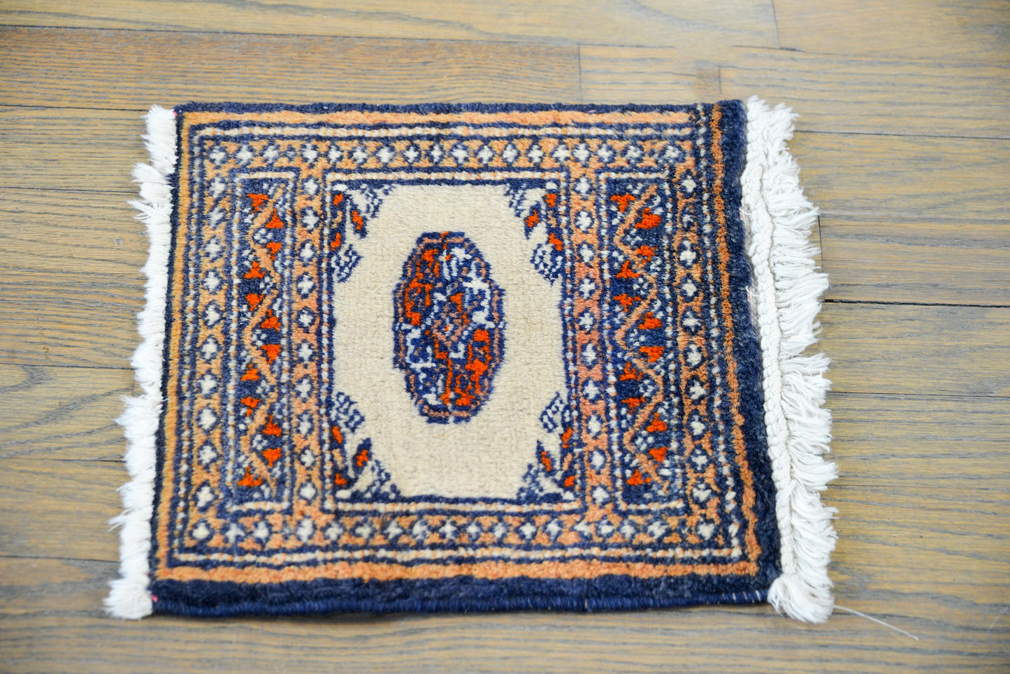 Petite Mid-20th Century Bakhara Rug For Sale