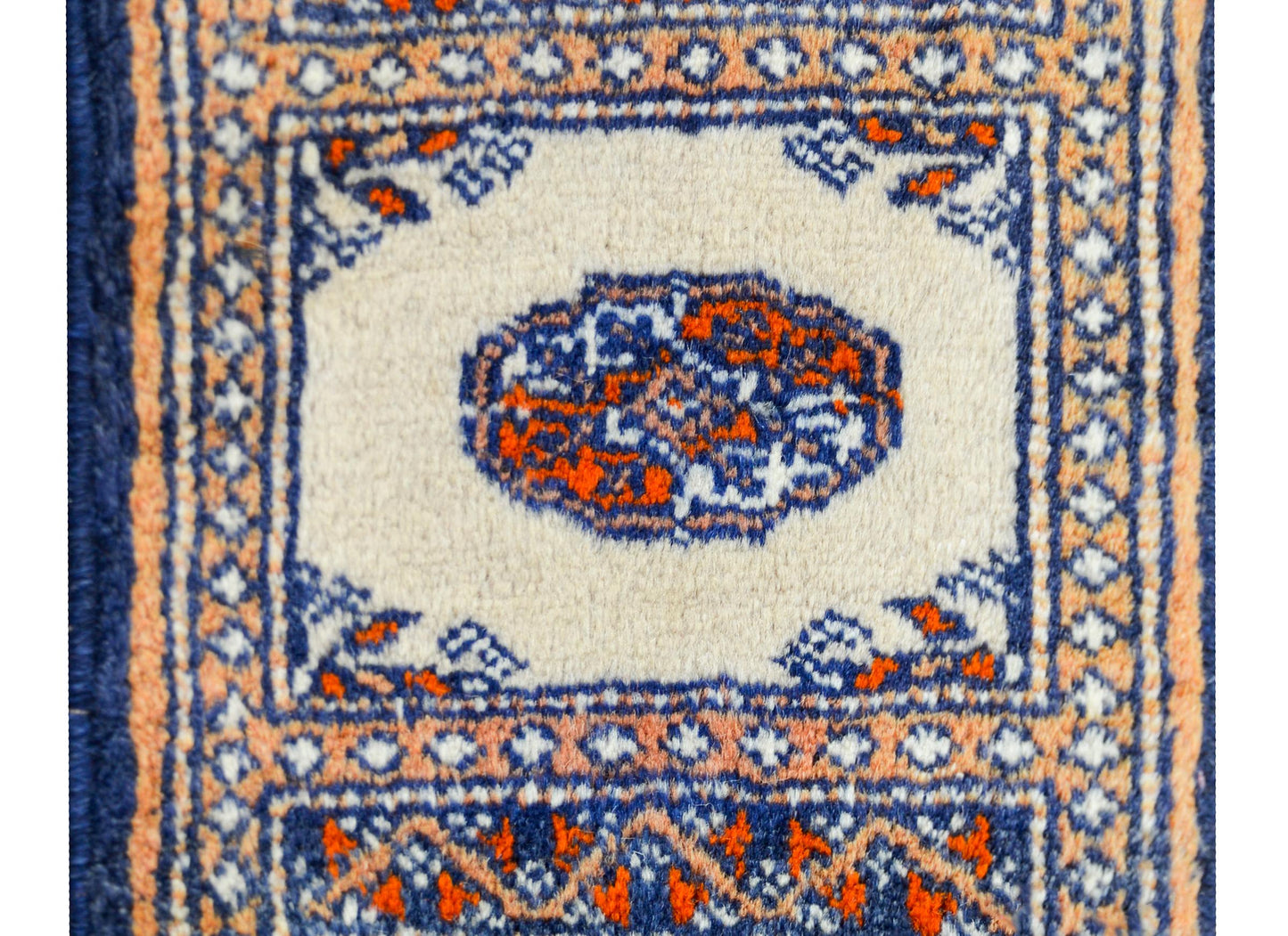 Petite Mid-20th Century Bakhara Rug For Sale