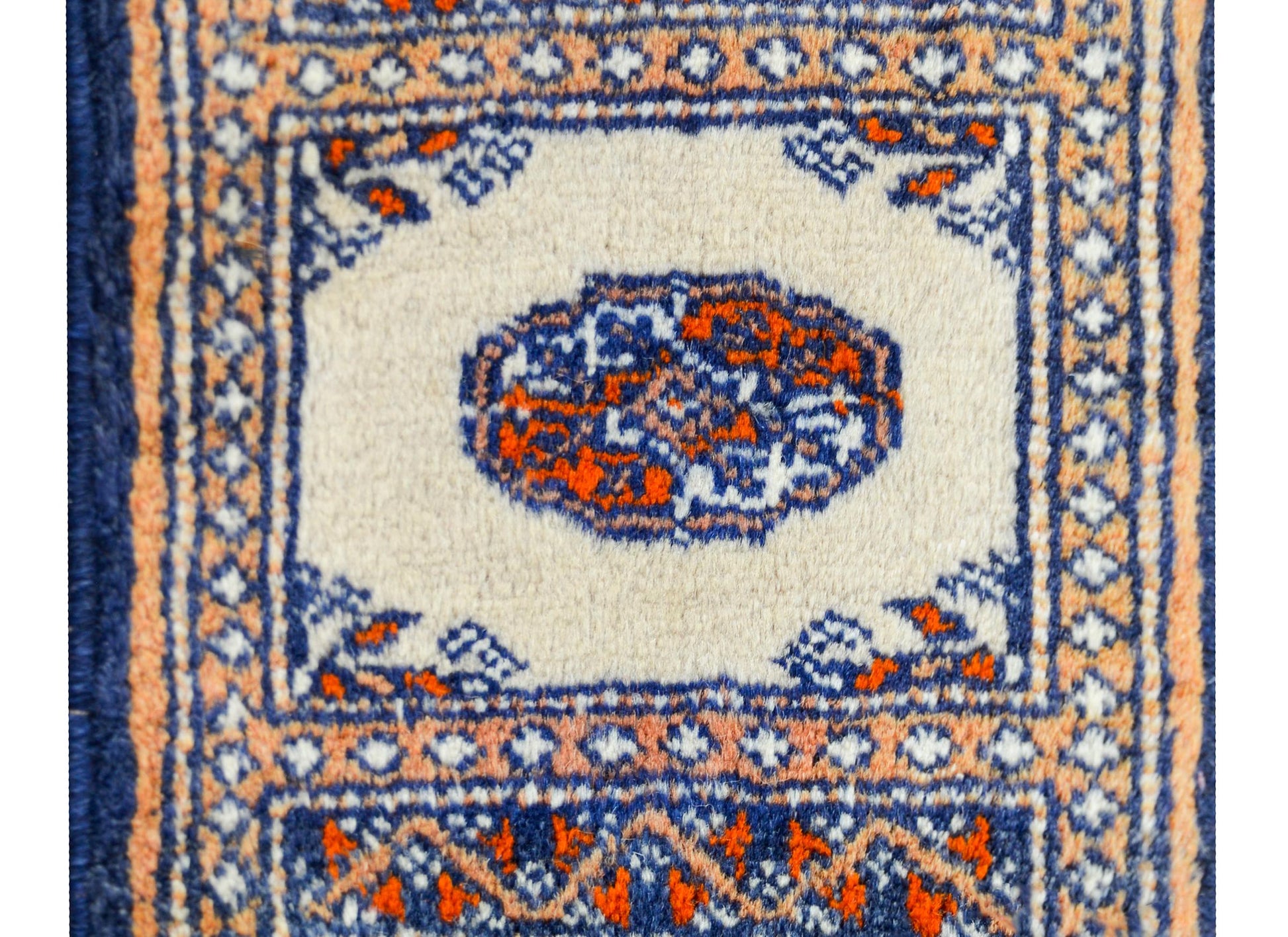 Petite Mid-20th Century Bakhara Rug For Sale