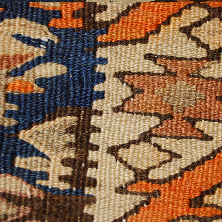 Early 20th Century Persian Veramin Kilim Runner For Sale