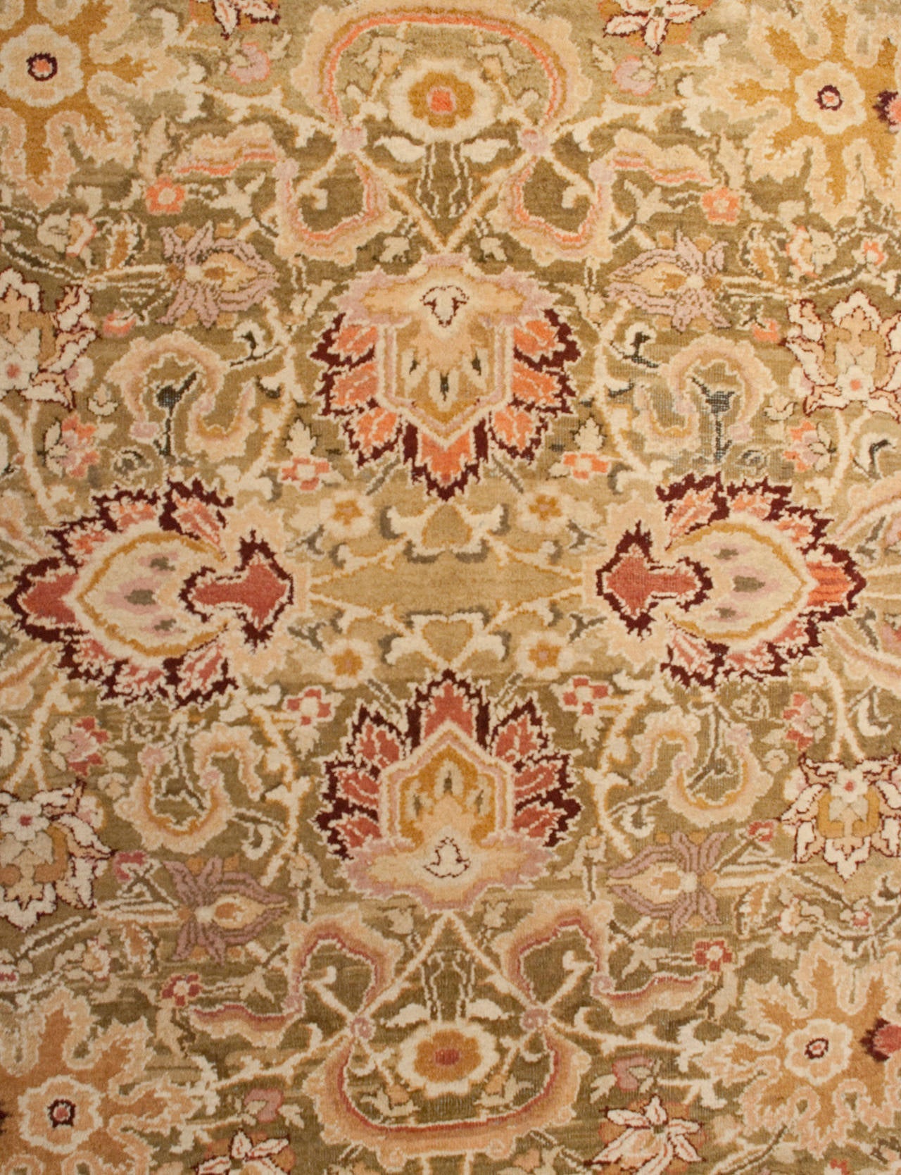 Early 20th Century Agra Rug For Sale