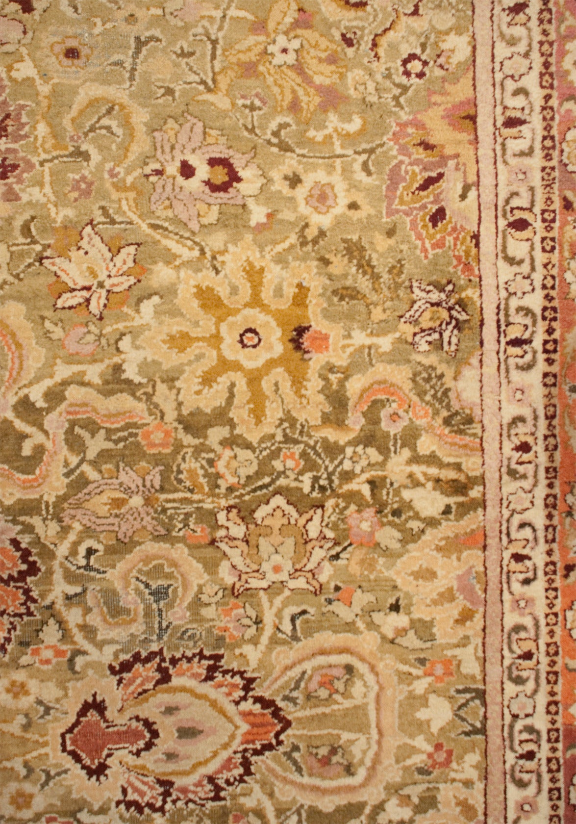 Early 20th Century Agra Rug For Sale
